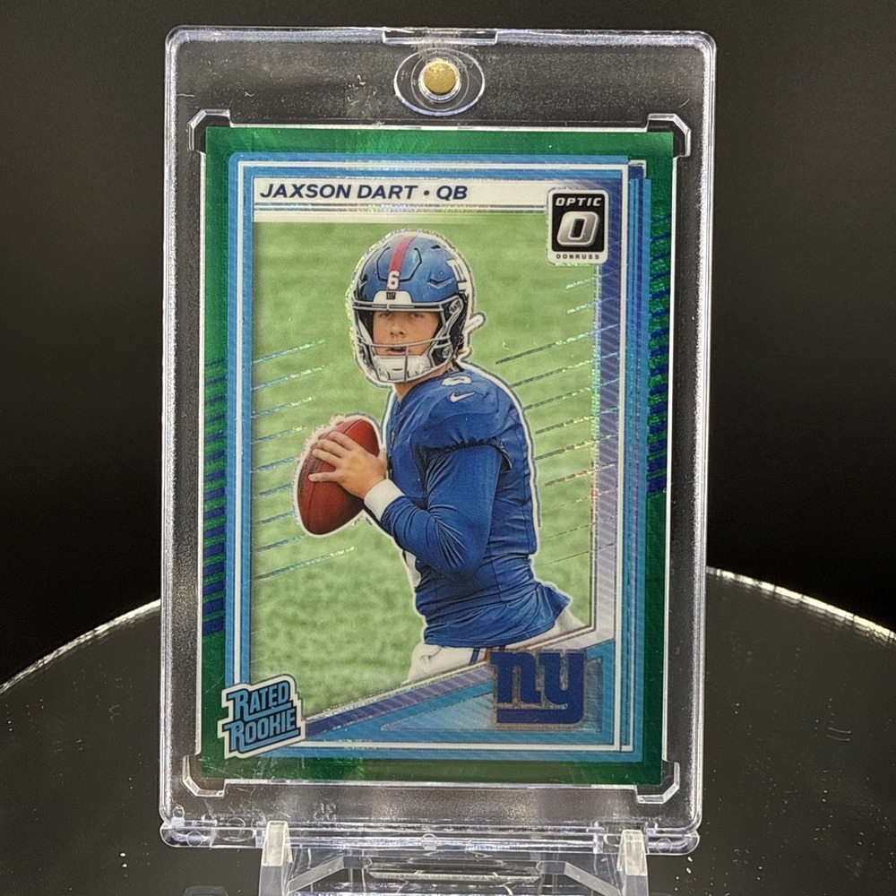 2025 Panini Donruss Optic - Rated Rookie Jaxson Dart #273 Green Hyper Prizm (RC)